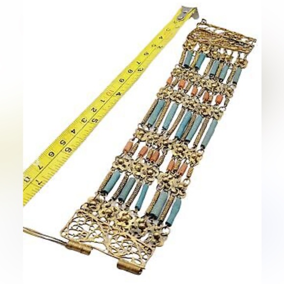 Vintage Egyptian Revival Bracelet - Picture 2 of 5